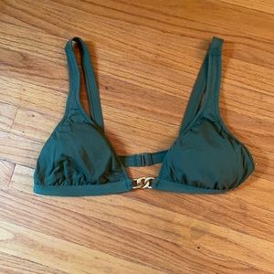 J. Crew Olive Green Bikini Top